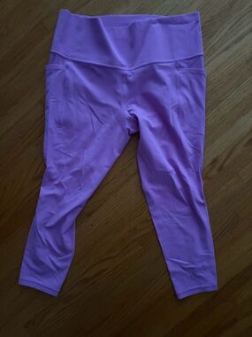 Athleta Bright Pink Salutation 7/8 Leggings XL